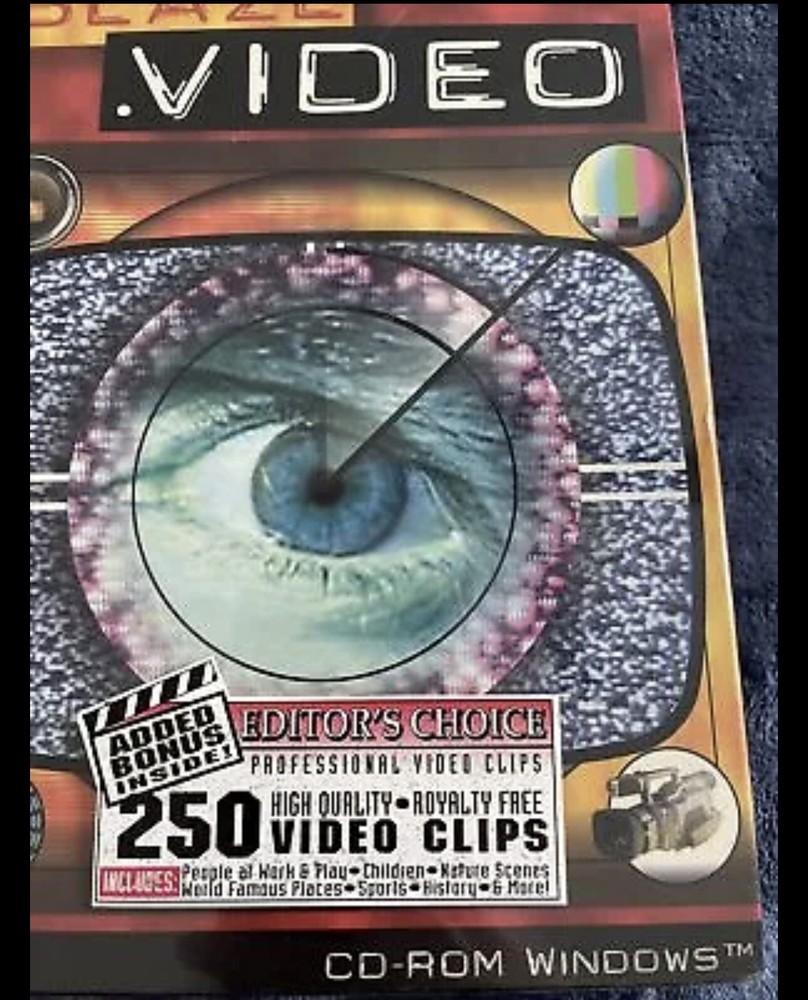 NEW-Emblaze Video Geo Windows PC Mac Software Disc Original Package Sealed 97
