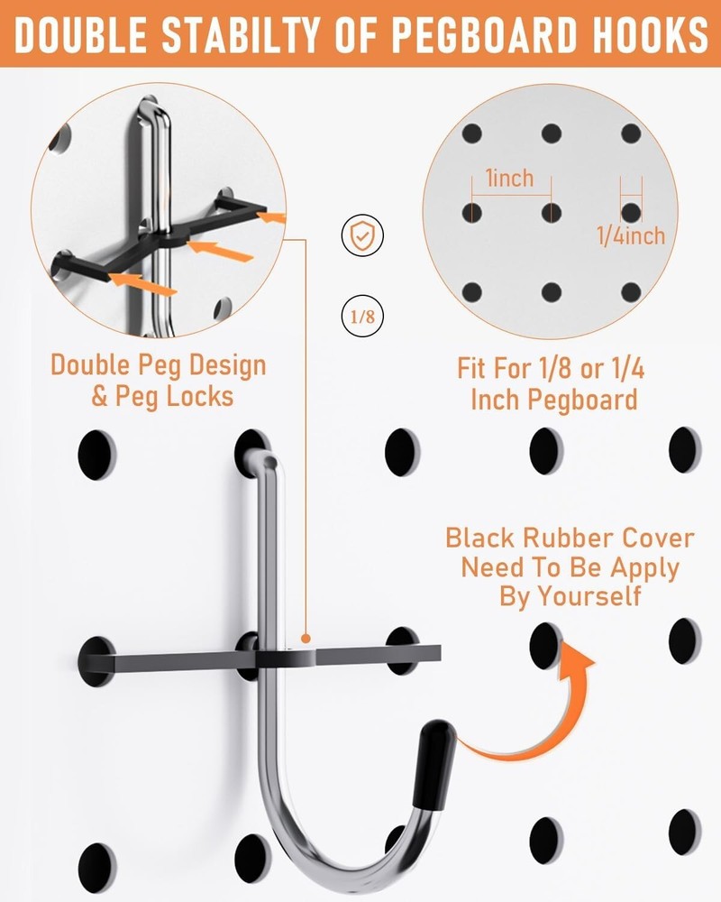 Ultimate 278-Piece Pegboard Hook Set with Bins for Versatile Storage Solutions
