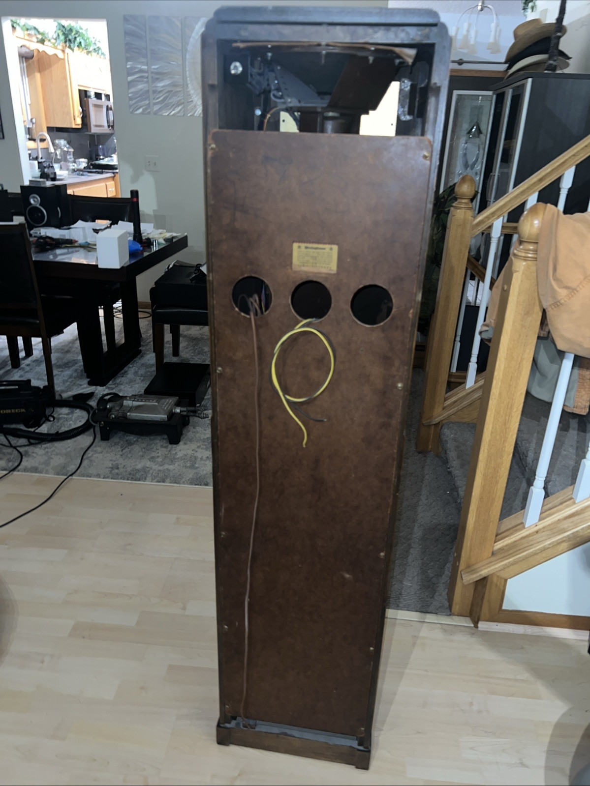 ORIGINAL ART DECO WESTINGHOUSE WR-16 "COLUMNAIRE” GRANDFATHER CLOCK RADIO