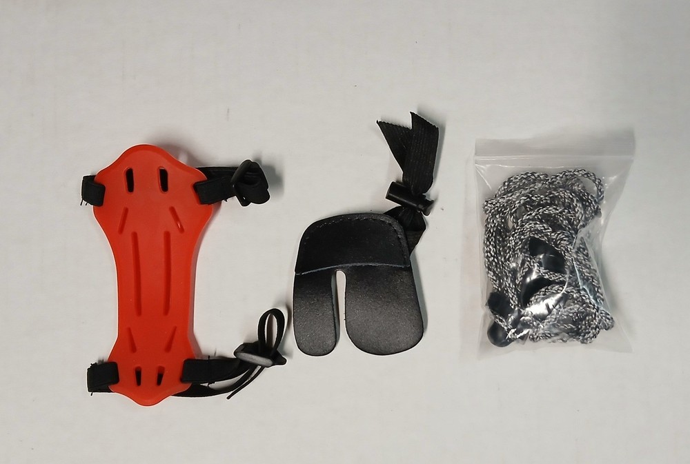 Recurve Bow Stringer, Finger Tab, and Forearm Guard  Archery Accessories