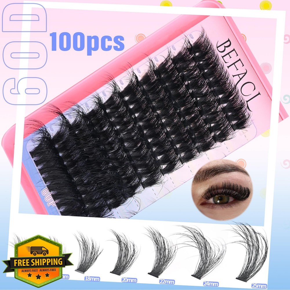 Lash Extension Kit D Curl Clusters Bond Seal 280pcs Matte Black