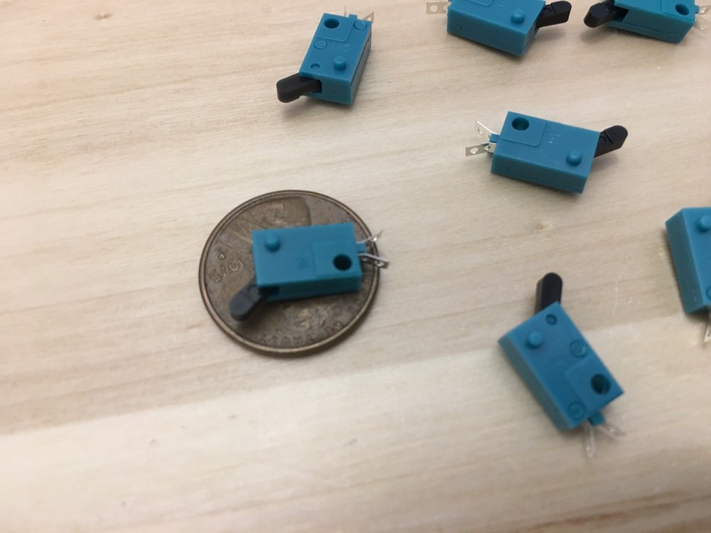 20 Pieces KFC-V-101 Micro Limit Switch Lever tiny small Normally open n/o C22