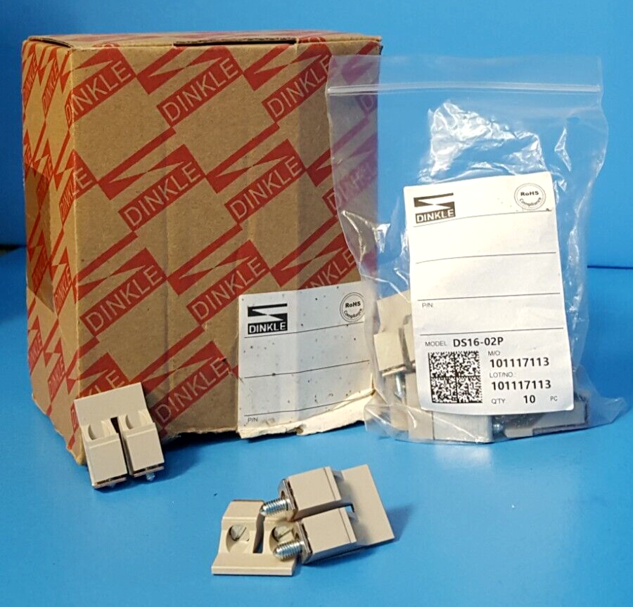 (10PCS) TOP SCREW ON INSERTION BRIDGE, DS16-02P, DINKLE, 2 POLE