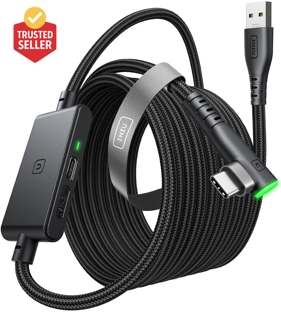 Link Cable with Charging [16Ft] for Meta Quest 3/3S, Oculus Quest 2/Pro, Pico 4,