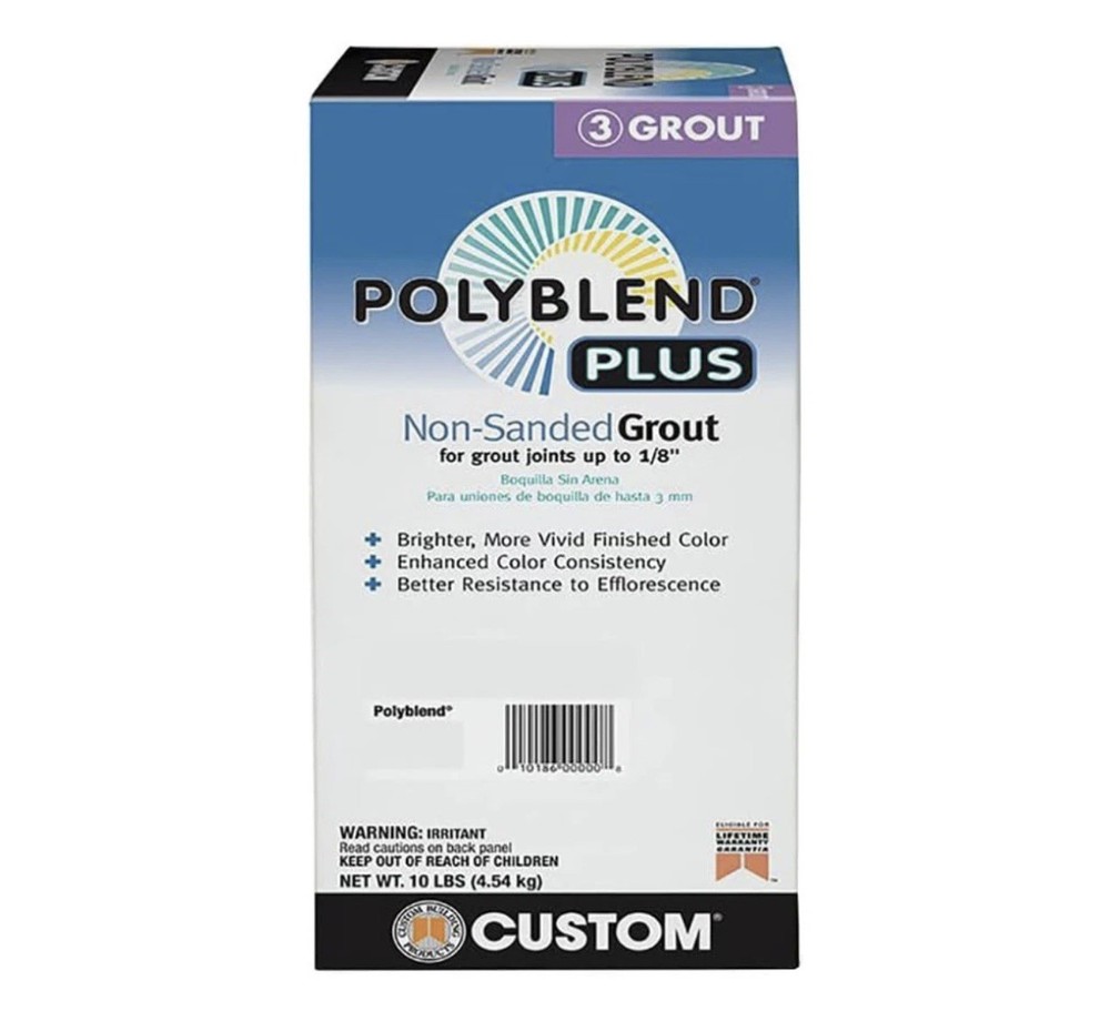 Custom Polyblend Plus Non-Sanded Grout - #122 Linen - 10 lb
