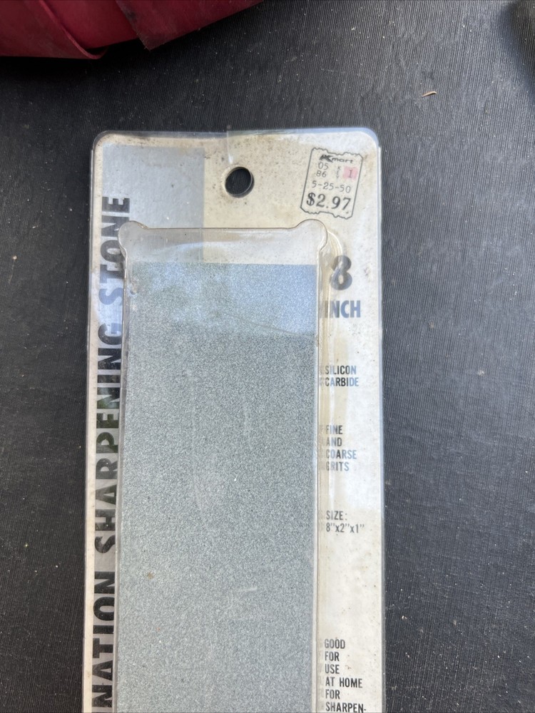 2 Sided 8 Inch Sharpening Stone NOS