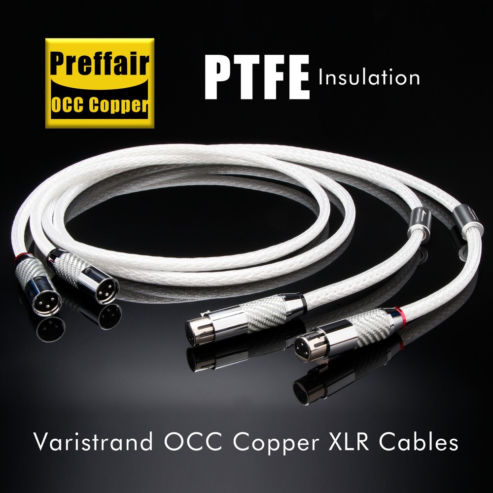 Pair OCC Silver Plated Interconnect Audio Cable HI-FI Balanced XLR Cable