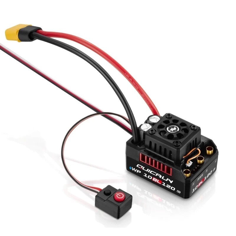 Hobbywing QUICRUN 10BL120 G2 ESC (2-4S) 1/10th Sensorless Brushless System