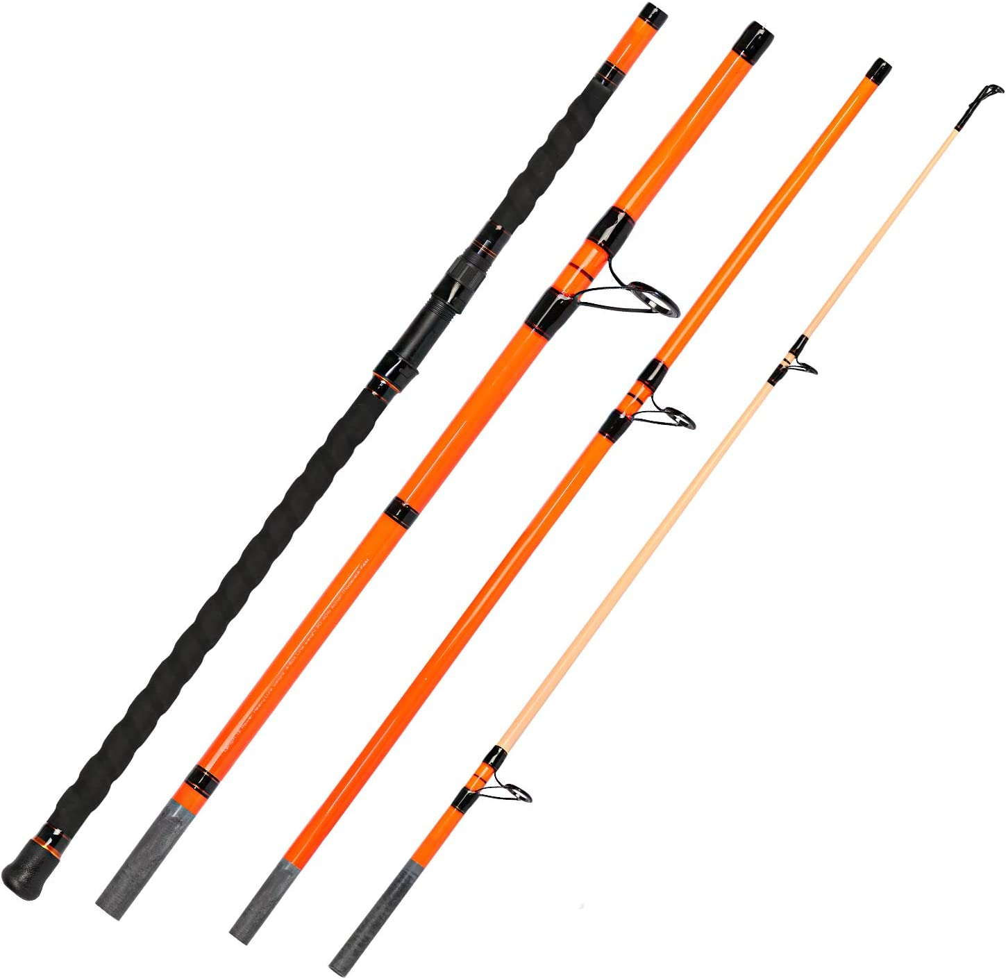 Surf Spinning Casting Travel Rod 2/3/4PCS Carbon Fiber Fishing Pole Heavy Medium