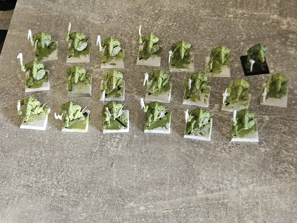 Warhammer Fantasy Lizardmen Saurus Warriors X20 Plastic