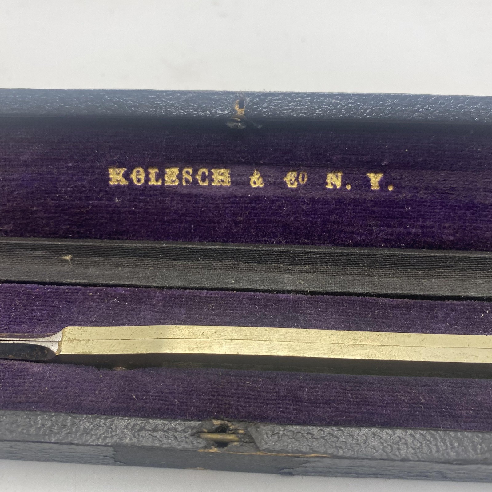 Vintage Kolesch & Co NY Brass Proportional Divider Drafting Tool Original Box
