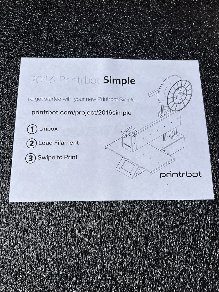 New Old Stock Nos Printrbot Simple 2016 3D Printer