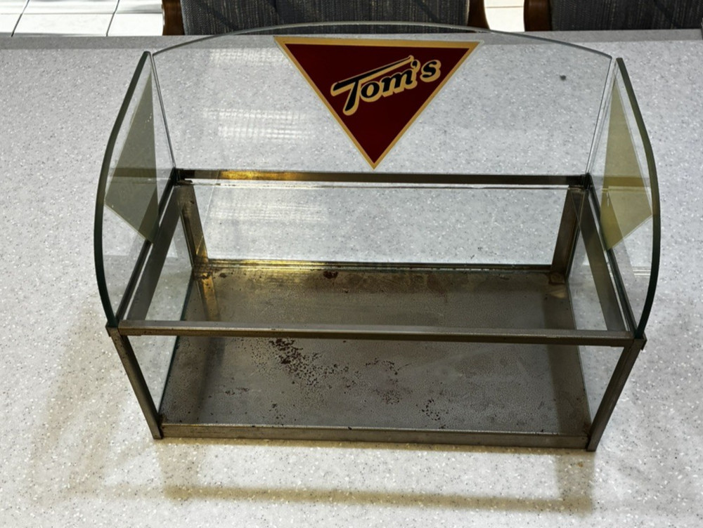 Toms  Glass Peanut or Cracker Display