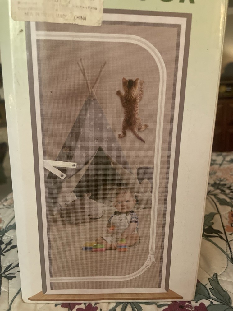 Cat Screen Zipper Net Pet Door Entry Exit