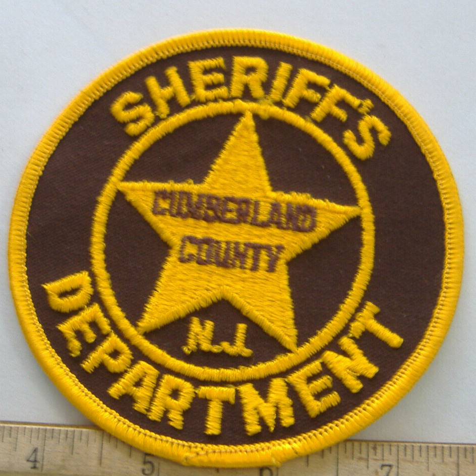 CUMBERLAND COUNTY. NEW JERSEY   SHERIFF FABRIC PATCH
