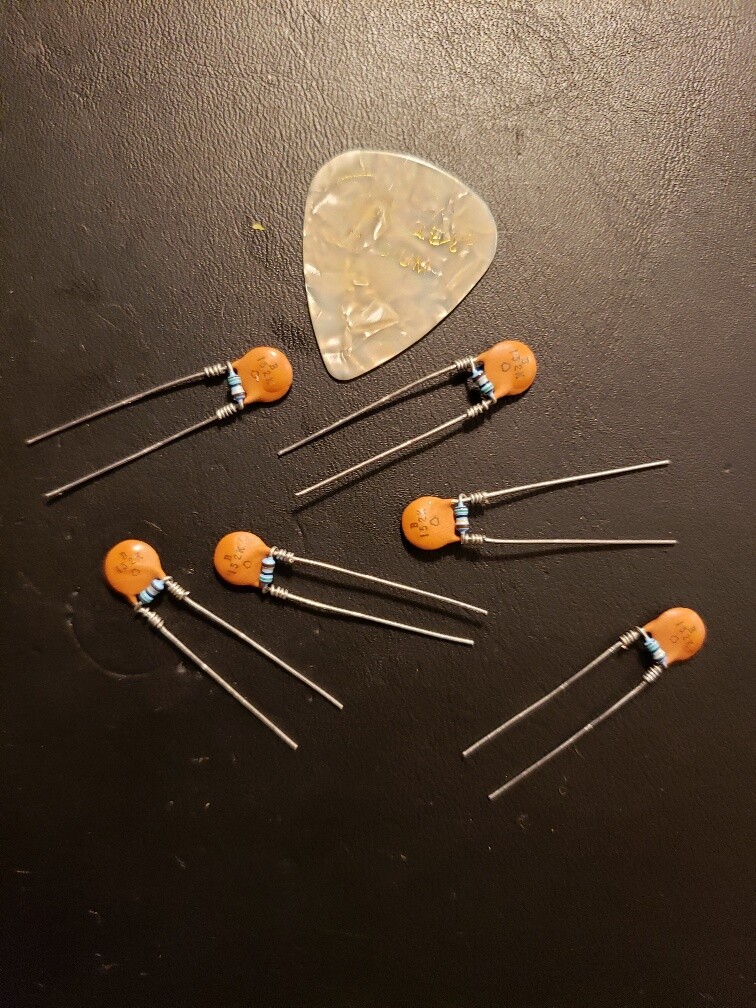 6 Treble Bleed Kit Mods-Premium Components -Compact Size - Strat, Tele, Humbucks