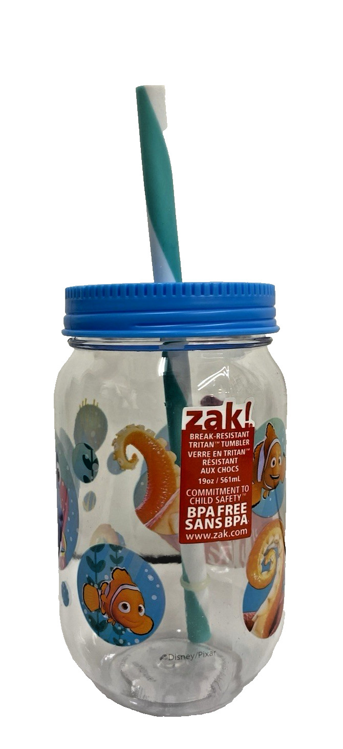 Finding Dory Finding Nemo Zak Designs 19 oz. Toddler Mason Jar Style Cup