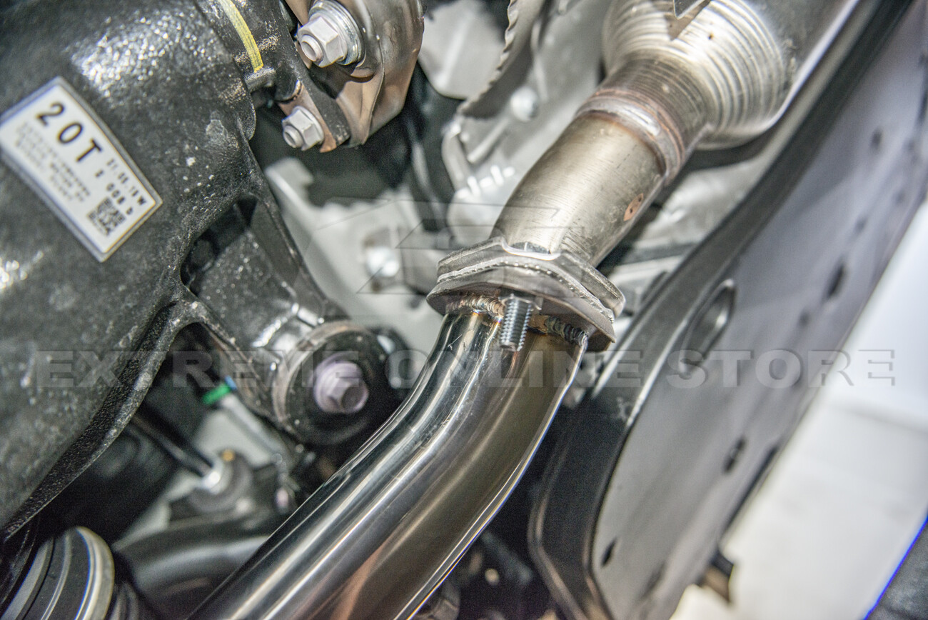 For 21-Up Lexus IS300 IS350 Muffler Delete Axle Back Dual Tips Exhaust Pair