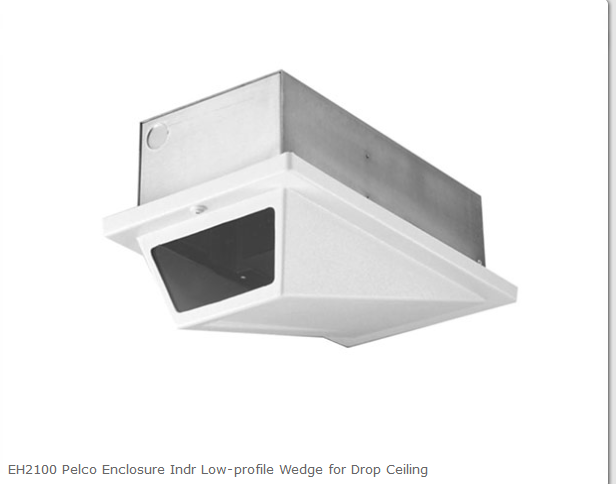 EH2100 Pelco Enclosure Indr Low-profile Wedge for Drop Ceiling