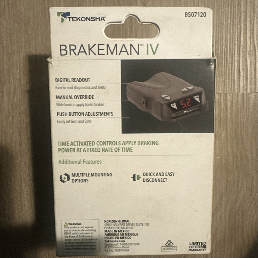 Tekonsha 8507120 Brakeman IV, Time-Delay Brake Controller