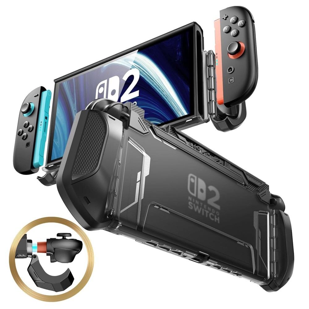 For Nintendo Switch 2 TPU Grip Cover Mumba Dockable Case Quick-Release Joy-Con