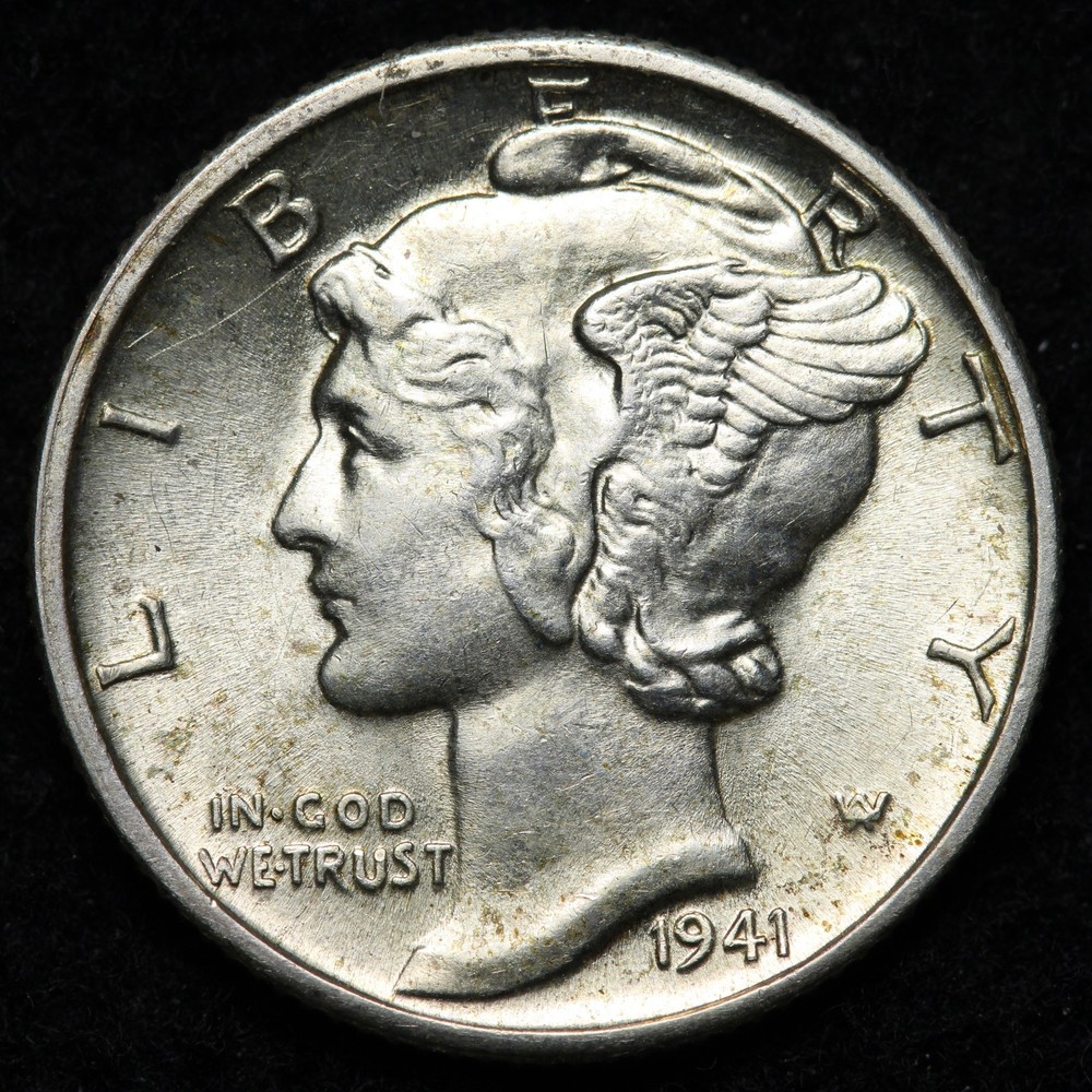 1941-D Mercury Silver Dime GEM BU *UNCIRCULATED* MS E281 USB