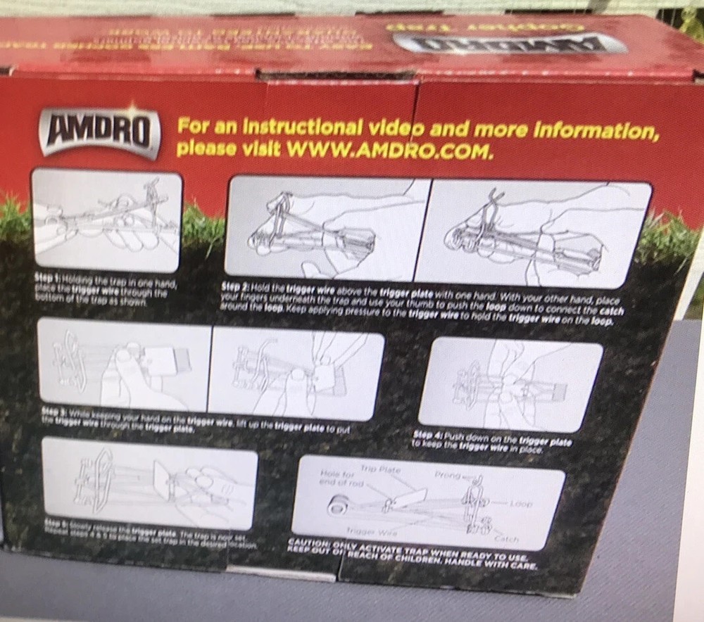 AMDRO Gopher Trap Twin-Pack Bundle! 4 Traps New in Box