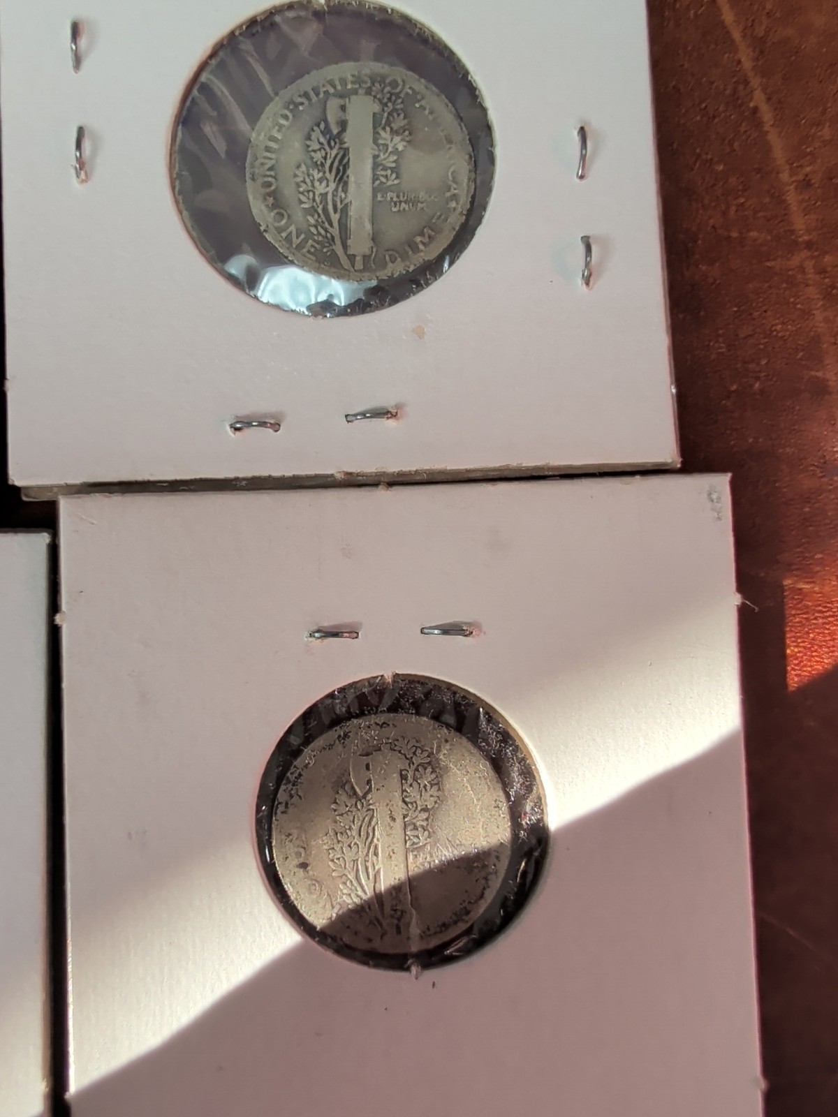 Lot Of 4 Circulated 1917 Mercury Dimes