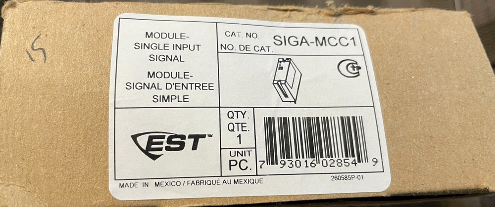 EST Edwards SIGA-MCC1 Single Input Signal Module New