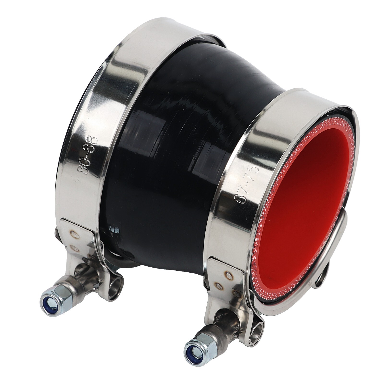 2.5" to 3" Inch Silicone Reducer Coupler Turbo Hose 63mm-76mm + 2x T-Bolt Clamps