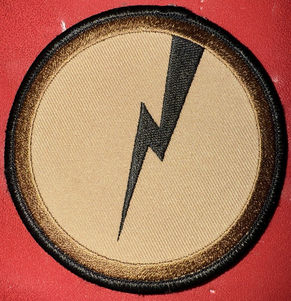 1980s - GWOT Lightning Bolt Desert Subdued SSI Patch (AQ)