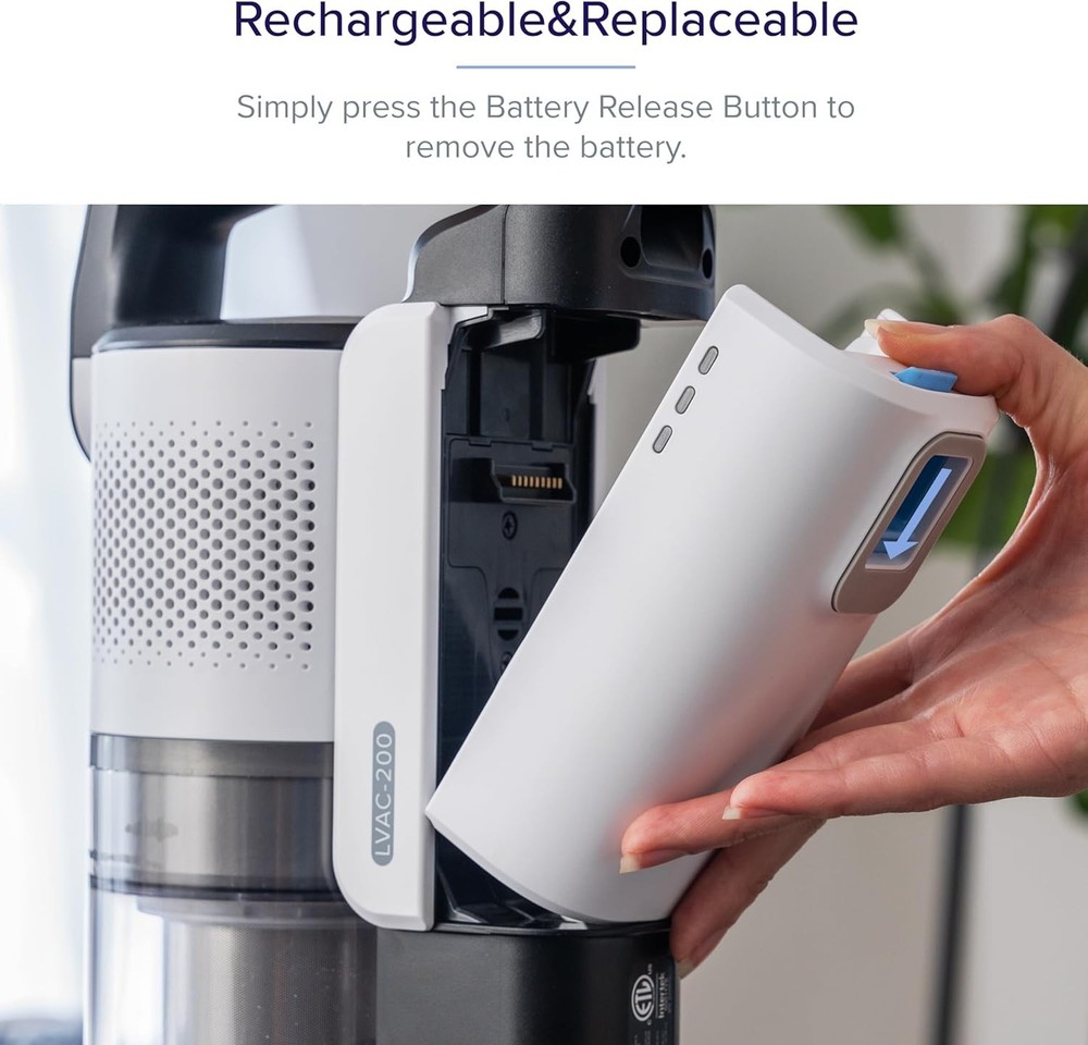 LVAC-200 Replacement Battery, 2200mAh, 50 Mins Runtime