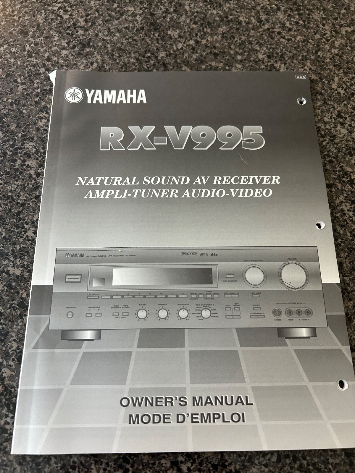 Yamaha AV Receiver RX-V995 Cinema DSP Dolby Digital with original manual