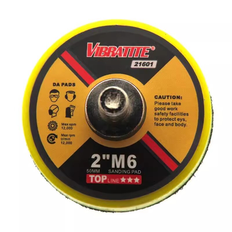 2/3/4/5/6 " Hook Loop Backing Pad With M6 M8 Thread For Sanding Discs Air Sander