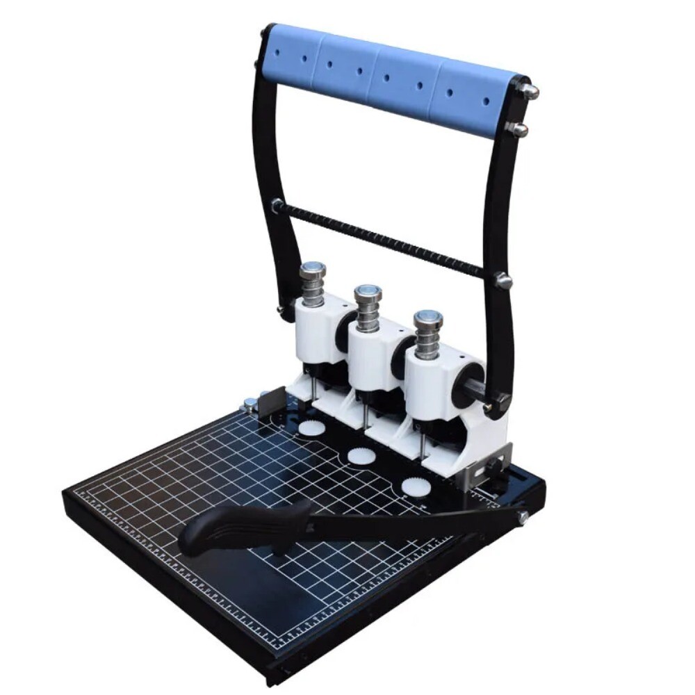 Manual Fast and Efficient Hole Punching Machine Wire Binding Machine Office.