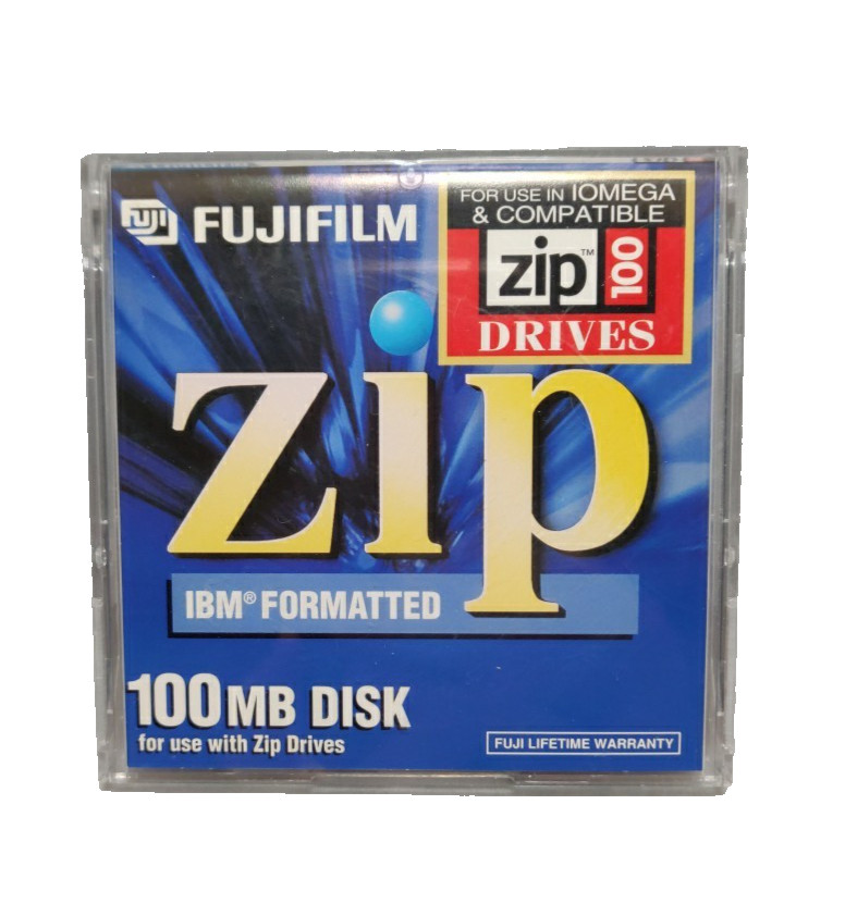 Fujifilm Zip 100MB Disk IBM Formatted USED Atomm Zip Disk Technology