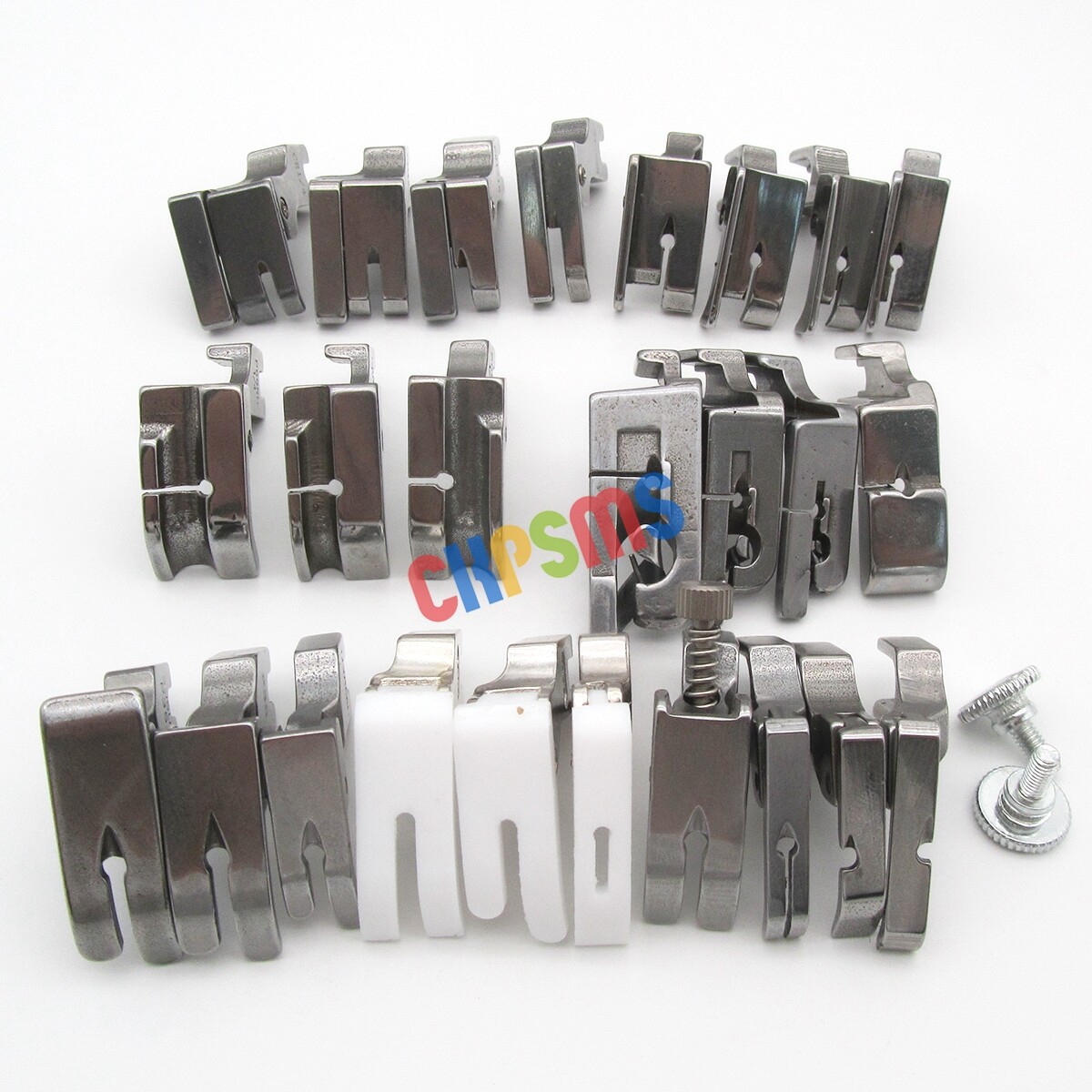 25PCS PRESSER FEET FOR JUKI TL-2010Q,DDL-8500,DDL-8700 JANOME HD9 CONSEW 210 230