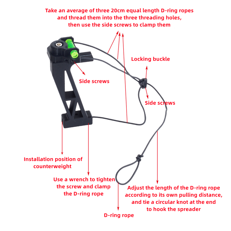 Compound Bow Release Aid Training Device with Level Bubble Hunting Trainer