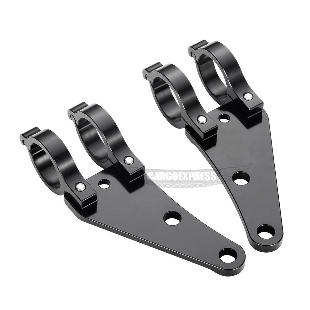CNC 48mm Motorcycle Fork Tubes Headlight Mount Bracket Fork Ear Head Lamp Holder