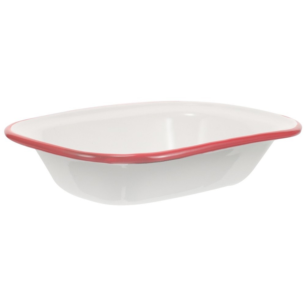 Baking Pan for Kitchen Small Roasting with Rack Enamelware Cookware