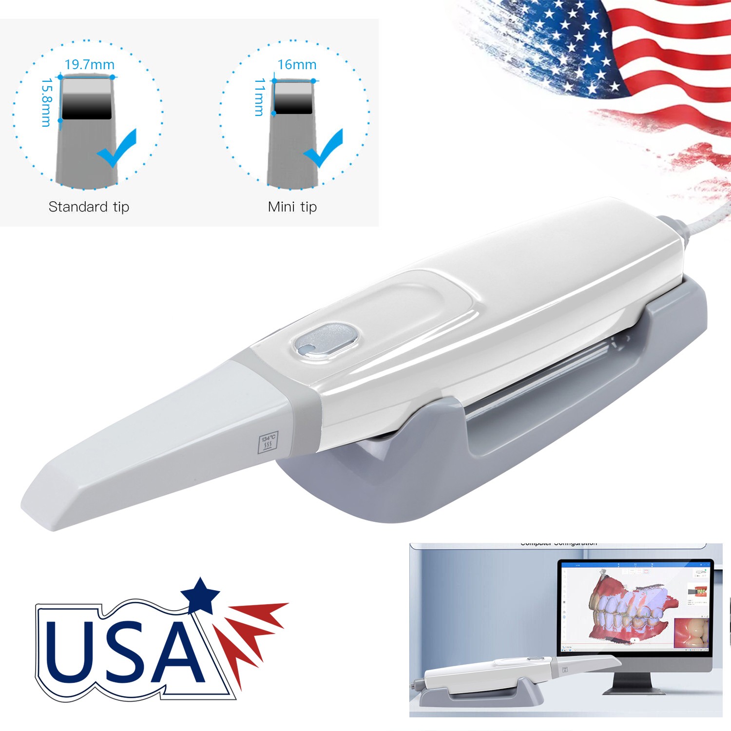 2025 Dental Intra-oral Scanner 3D Real-time Display Software w/Scanning SW SALE