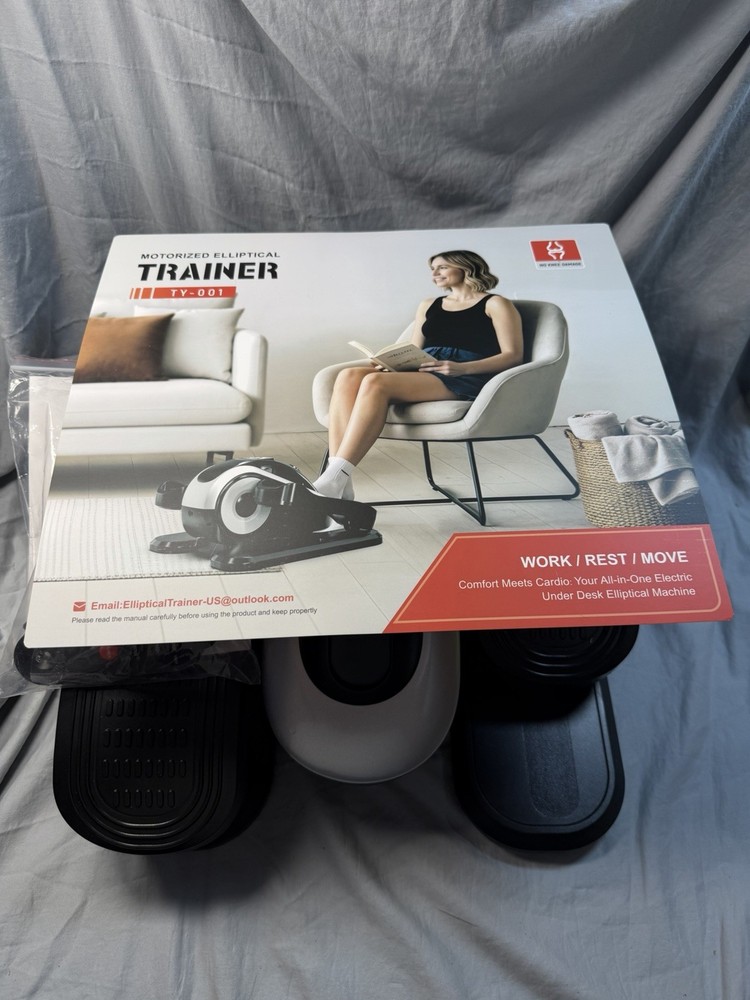 Under Desk Elliptical MOTORIZED Leg Exerciser With  LCD And Remote