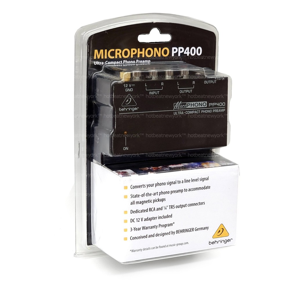 Behringer MicroPhono PP400 Phono PreAmp Preamplificador