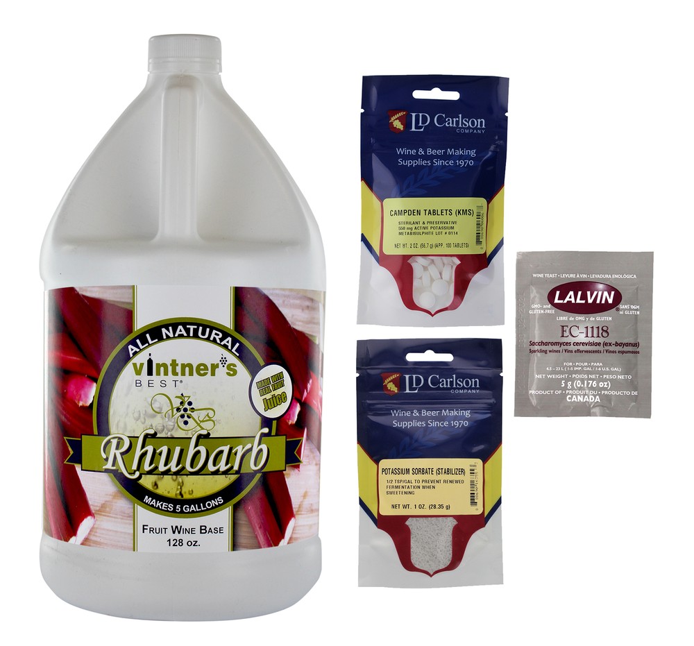 Complete Fruit Wine Base Kit-Rhubarb