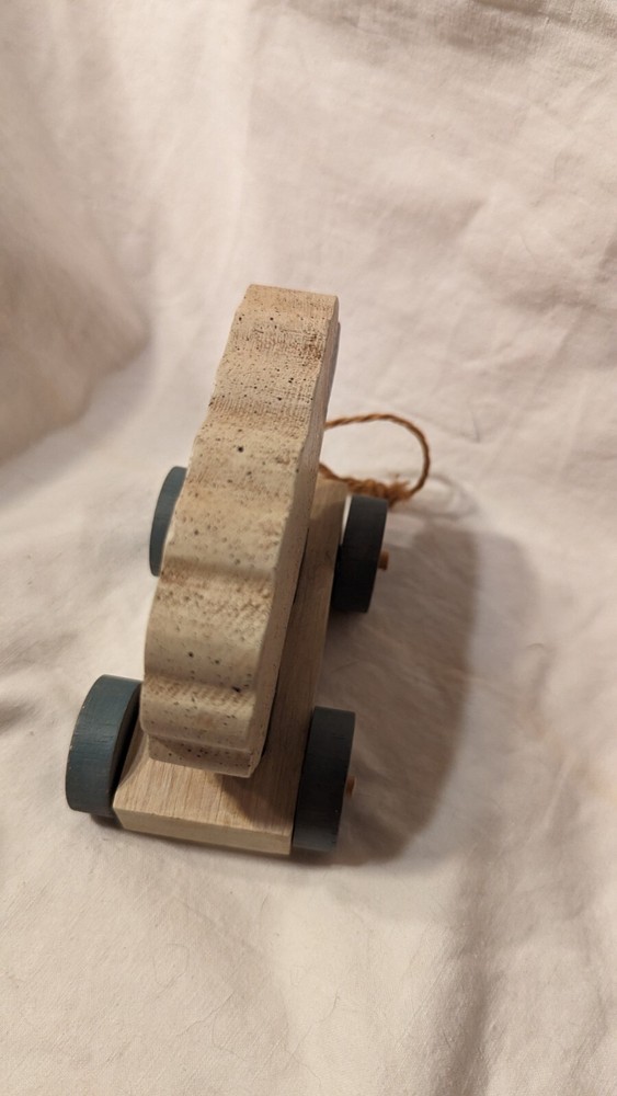 Wood Sheep On A Wagon Pull Toy