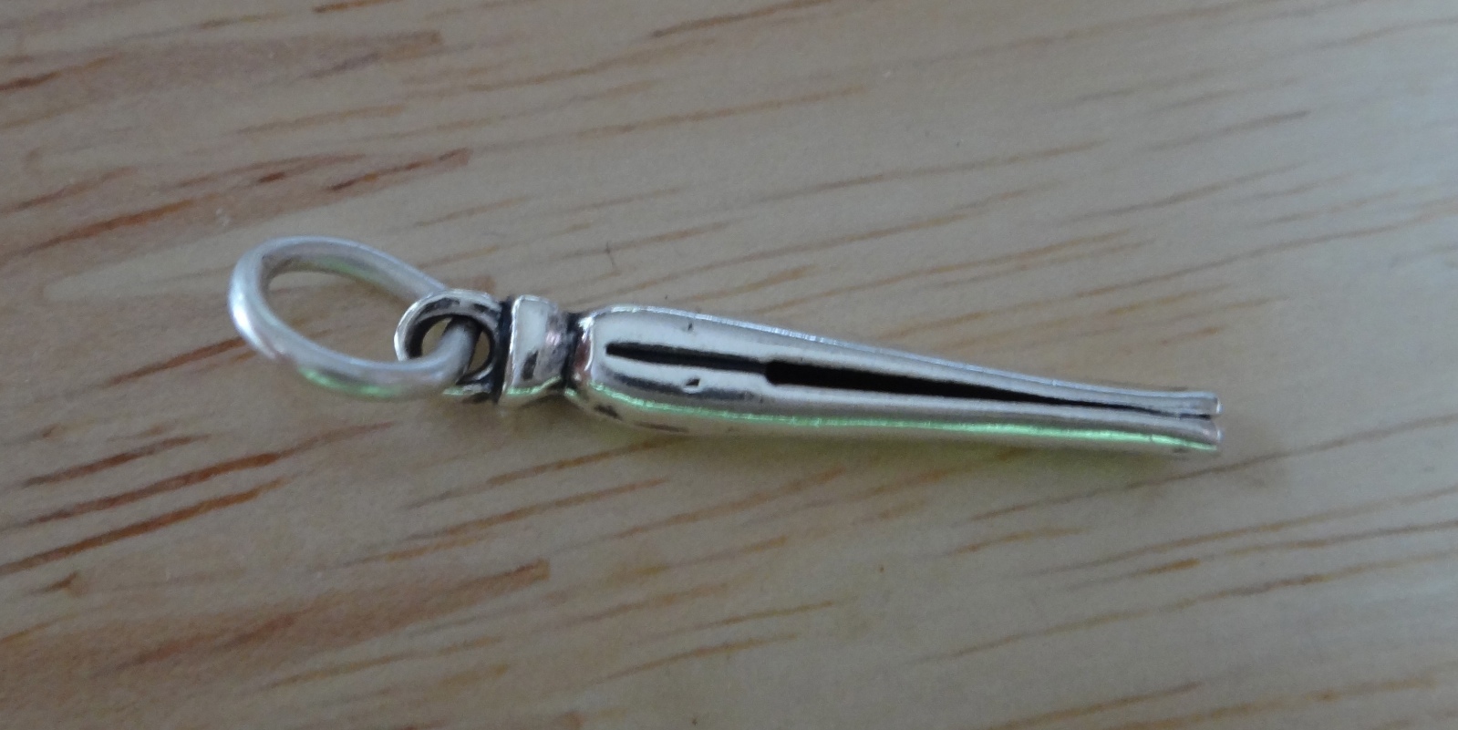 Sterling Silver 3D 22x2mm Fashion Laundry Clothes Pin Charm!