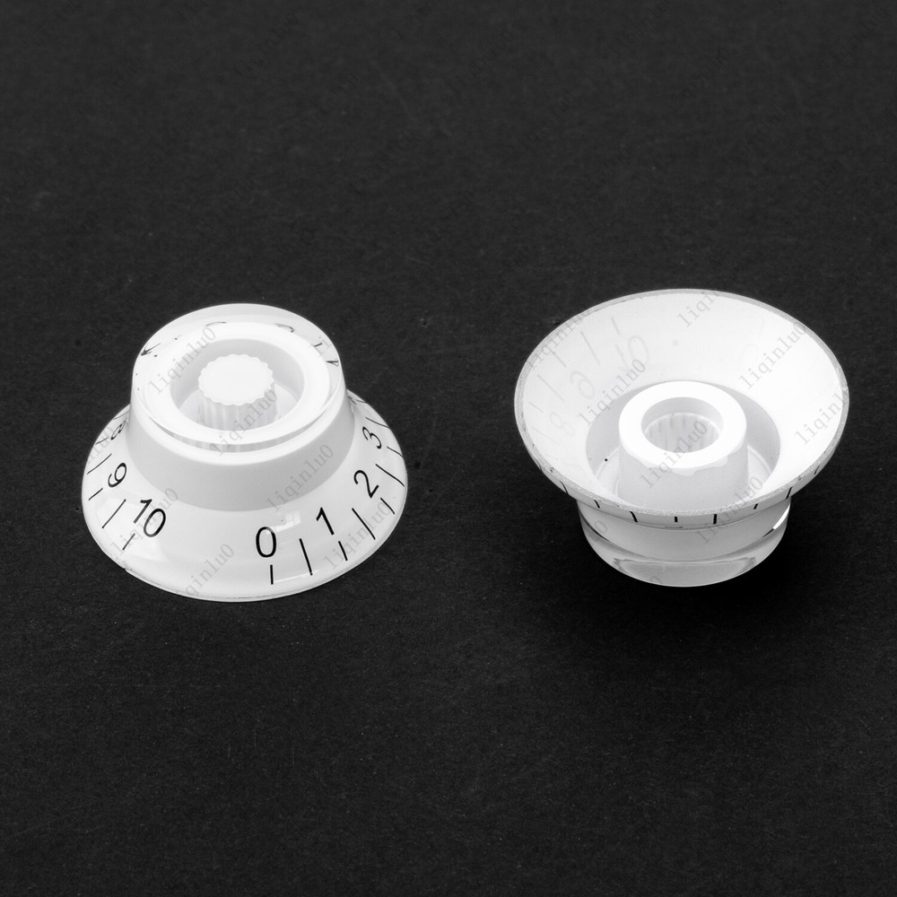 4 Pcs LP Guitar Bell Knobs 18 Fine Spline Top Hat Knobs Style for SG Les Paul