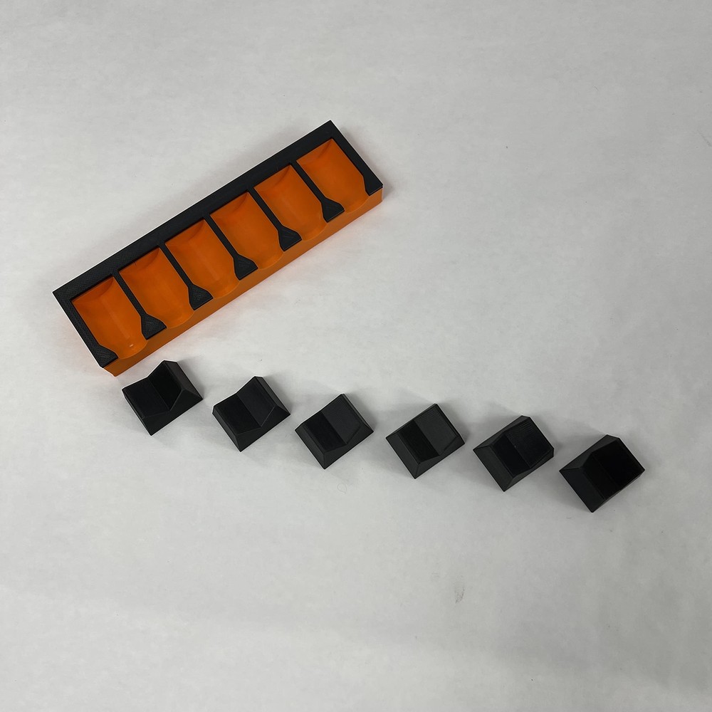 Magattach Socket Extension Organizers 3 Piece Set Orange/black