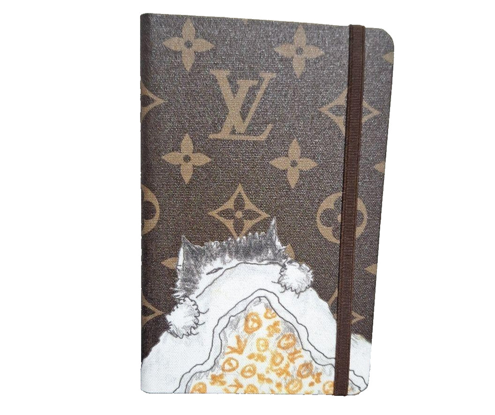 Auth Louis Vuitton Catogram Mini Notebook PM CI1389