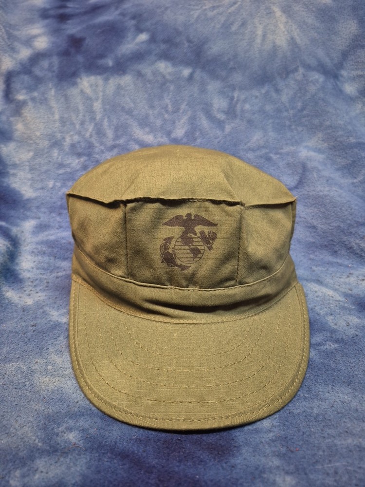 Cap Utility USMC 8 Point Olive Green Small